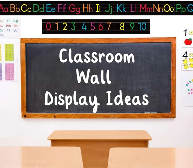 Alt view image 7 of 7 - 12 Pieces Alphabet Line for Classroom Wall Chalkboard Brights Manuscript Alphabet Line Bulletin Board Set ABC Banner and Number Border Posters for Classroom Decor