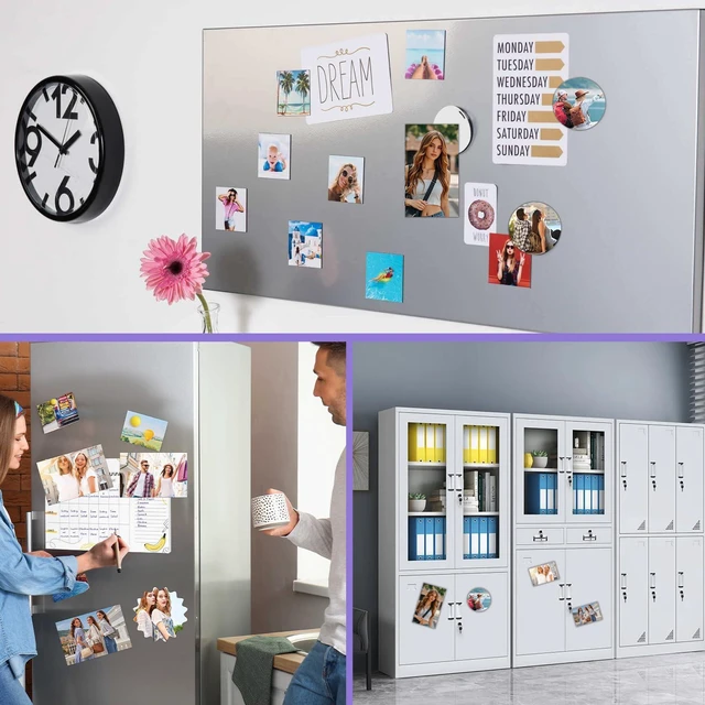 Alt view image 6 of 6 - 36 Pcs Printable Magnetic Sheets 8.5x11 Inches Matte Magnet Paper Sheet Non Adhesive Magnetic Paper for Inkjet Printers, Flexible Magnet Photos for DIY Crafts
