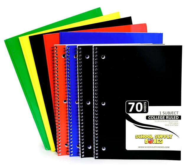 Alt view image 2 of 7 - High Writing Case (2 Boxes) | Back to Essentials Kit for Students & Teachers | Includes College-Ruled Filler Paper, College-Ruled Notebooks, 12 ct. Pens, & More