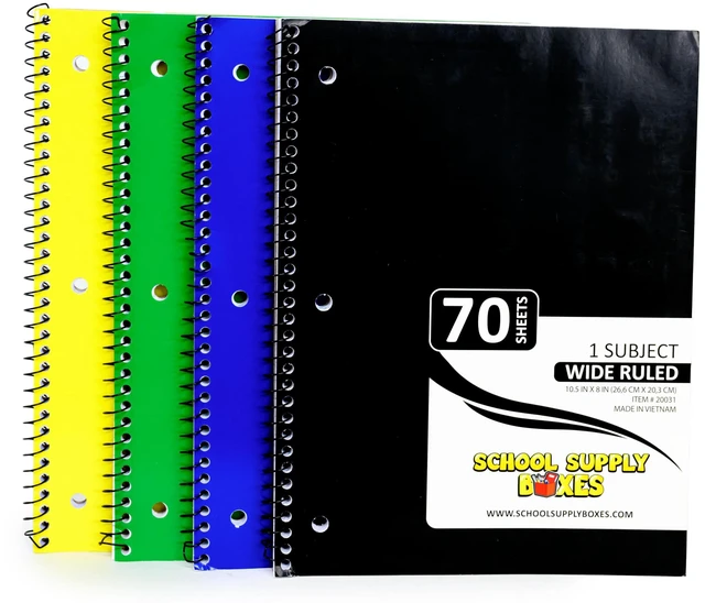 Alt view image 3 of 7 - Elementary Writing Case (2 Boxes) | Back to Essentials Kit for Students & Teachers | Includes Wide-Ruled Filler Paper, Wide-Ruled Notebooks, 12 ct. Pens, & More