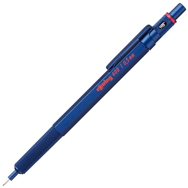 Main image of 600 Mechanical Pencil 0.5 mm Blue Full-Metal Pencil Body Hexagonal Drafting Stocking Stuffer Holiday Gifts for College Students Christmas Gifts for Teachers
