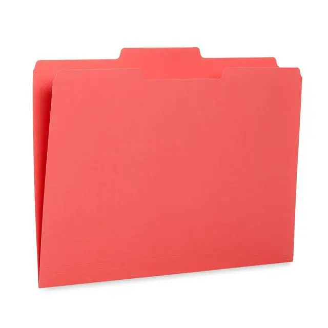 Alt view image 7 of 7 - 100 File Folders, Letter Size, 1/3 Cut, Gem Tones Durable 11pt, 1/3 Cut Top Tab, Colorful Gem Tones, for Office, School, and Home File Organization