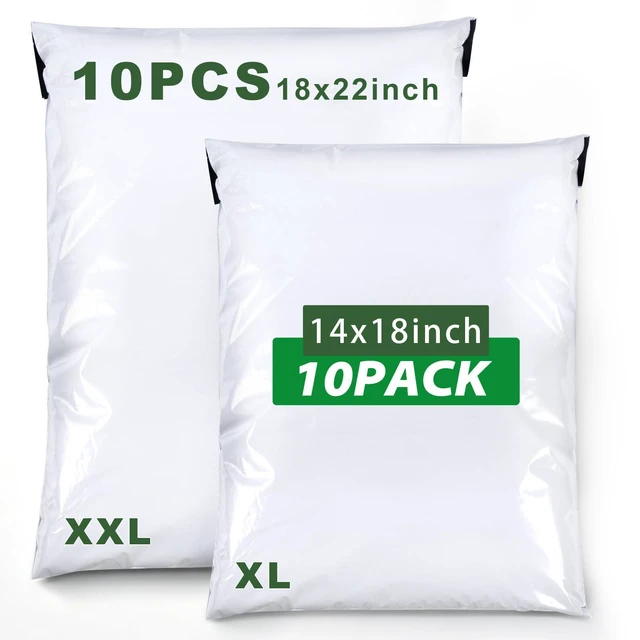 Main image of Poly Mailers Variety Pack 20 for Small bussiness Clothes (14x18"and 18x22") Waterproof Thick Shipping Bags Polymailers Assorted Size for Clothes Shoes Socks Books Toys and Others Small Bussiness
