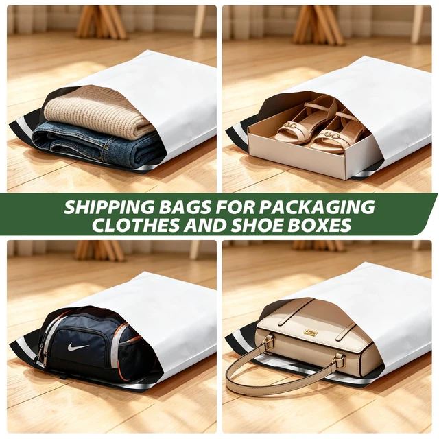 Alt view image 5 of 7 - Poly Mailers Variety Pack 20 for Small bussiness Clothes (14x18"and 18x22") Waterproof Thick Shipping Bags Polymailers Assorted Size for Clothes Shoes Socks Books Toys and Others Small Bussiness
