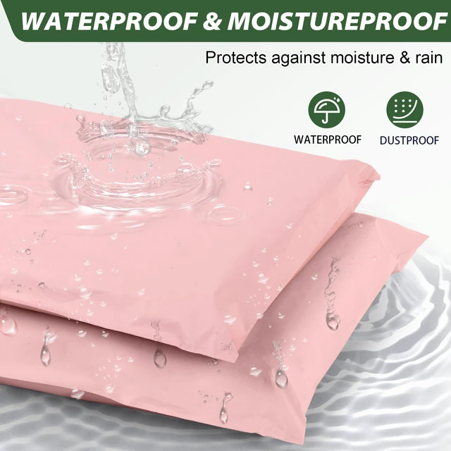 Alt view image 6 of 7 - Pink Poly Mailers Variety Pack 20 for Packaging Clothes (14x18" and 18x22") Waterproof Thick Shipping Bags Polymailers Assorted Size for Clothes Shoes Socks Books Toys and Others Small Bussiness