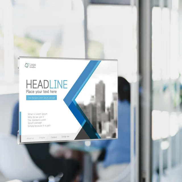 Alt view image 2 of 7 - 24 Pack 11x8.5 Acrylic Sign Holder Wall Mount, Horizontal Plastic Wall Signs Acrylic Frame Photo Menu Flyer Display Holders with Adhesive Tape for Office, Home, Store, Restaurant - No Drilling