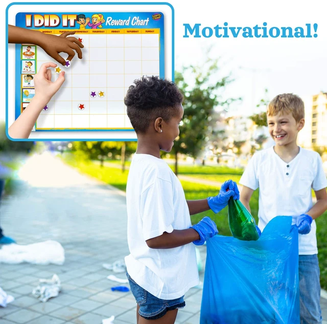 Alt view image 7 of 7 - Kids Responsibility Reward Chart - Magnetic Board - 63 Chores Chore Chart