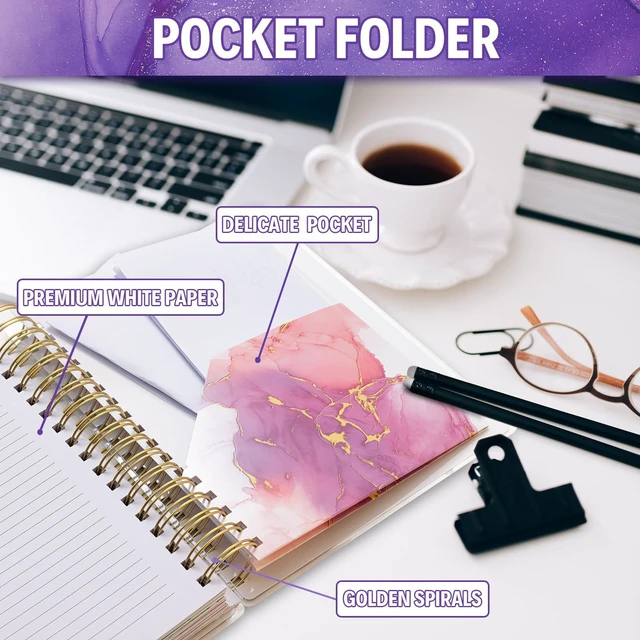 Alt view image 7 of 7 - Planner 2026-2027, 18 Months Academic Daily Weekly Monthly Calendar Planner July 2026 - Dec 2027, 7.9" x 9.8", Agenda Organizer Book with Tabs, Inner Pocket, Bookmark, Stickers, Sticky Note Set