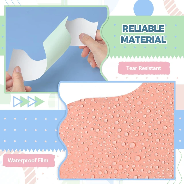 Alt view image 3 of 7 - Bulletin Board Borders, 8 Rolls 262.4 Ft Pastel Boho Scalloped Trim Decor Boho Bulletin Board Decorations for Classroom, School, Office, Blackboard, Whiteboard Trim & Home, Posters, Board Trim