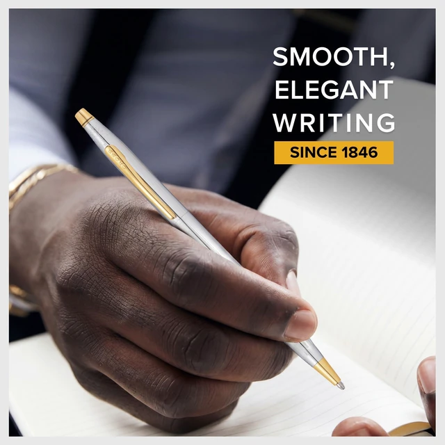 Alt view image 2 of 7 - Classic Century Medalist Ballpoint Pen, Medium Point, Black Ink Refillable Pen for Effortless Writing, Durable Construction, Premier Distinctive Look, Gift-Ready Presentation