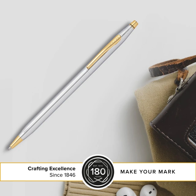 Alt view image 3 of 7 - Classic Century Medalist Ballpoint Pen, Medium Point, Black Ink Refillable Pen for Effortless Writing, Durable Construction, Premier Distinctive Look, Gift-Ready Presentation