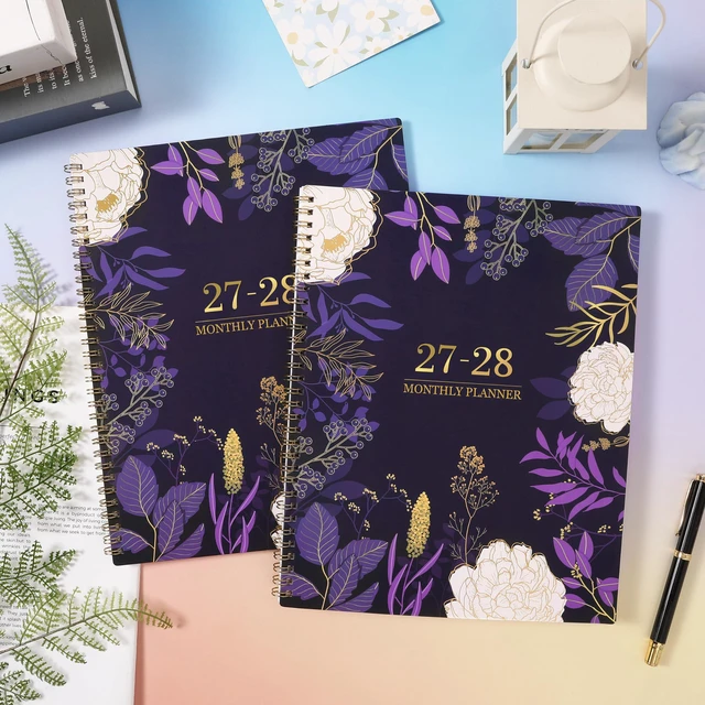 Alt view image 2 of 7 - 2027-2028 Monthly Planner - 2 Year Monthly Planner/Calendar 2027-2028, Jan 2027 - Dec 2028, 11" x 9", 24 Monthly Planner with Tabs, Back Pocket, Holidays, Twin-Wire Binding, Note Pages