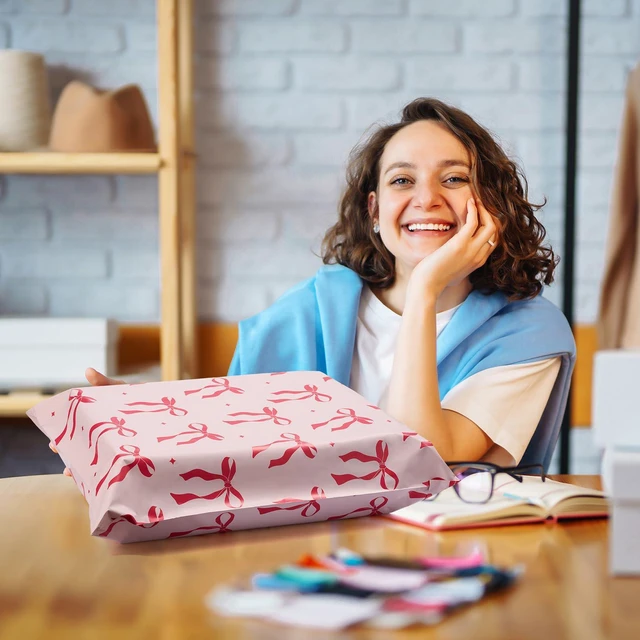 Alt view image 5 of 7 - Poly Mailers 14.5x19" 50pcs,Cute Shipping Bags for Clothes,Pink Bows Self Adhesive Mailing Shipping Envelopes,Waterproof Mailers Poly Bags,Large Packaging Bags for Business,Boutique&Online
