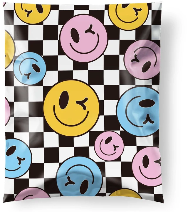 Main image of Poly Mailers 14.5x19" 50pcs,Cute Shipping Bag for Clothes,Smiley Self Adhesive Mailing Shipping Envelopes,Waterproof Mailers Poly Bags,Large Packaging Bags for Business,Boutique&Online