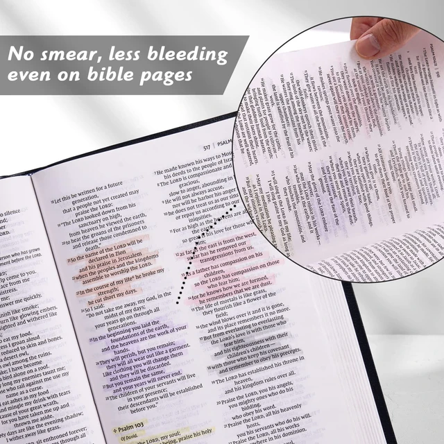 Alt view image 4 of 7 - Retractable Highlighters Bible Set: Pastel Colors Chisel Tip 12ct Refillable Marker Pens No Bleed & Smear for Home School Office Highlighting Journaling Drawing Coloring Note-taking Writing