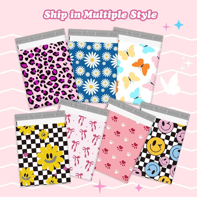 Alt view image 6 of 7 - Poly Mailers 14.5x19" 50pcs,Cute Shipping Bag for Clothes,Smiley Self Adhesive Mailing Shipping Envelopes,Waterproof Mailers Poly Bags,Large Packaging Bags for Business,Boutique&Online