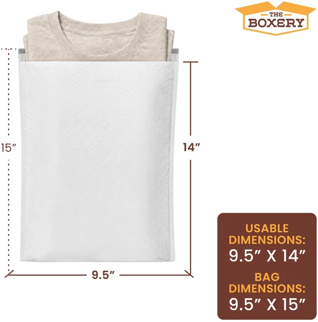 Alt view image 2 of 7 - 9.5x14.5" #4 Poly Bubble Mailers 100 Pack, Padded Envelopes, Self Seal, Waterproof Shipping Bags for Shipping & Packaging