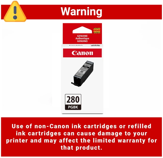 Alt view image 7 of 7 - PGI-280 Genuine Pigment Black Ink Tank, Compatible with TR8520, TS9120,TS8120, TS6120, TS9521C/a, TS9520/a, TS8220, TS6220, TS8320, TS6320, TS702/a, and TR8620/a Series Printers