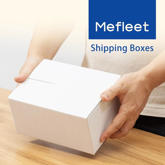Alt view image 5 of 6 - 8x6x4" Small Shipping Boxes 50 Pack Corrugated Cardboard Box White 3 Layers, Bulk quantity, Packaging for Small Business, Mailer Mailing Packing Supplies, Smooth