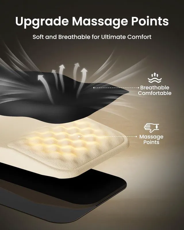 Alt view image 4 of 7 - MP50 Ergonomic Mouse Pad with Wrist Rest, PU Leather, Black 8° slope & massage points, soft memory foam, Large 12x8 Inches, Non-slip base. Relieves wrist strain for office & home