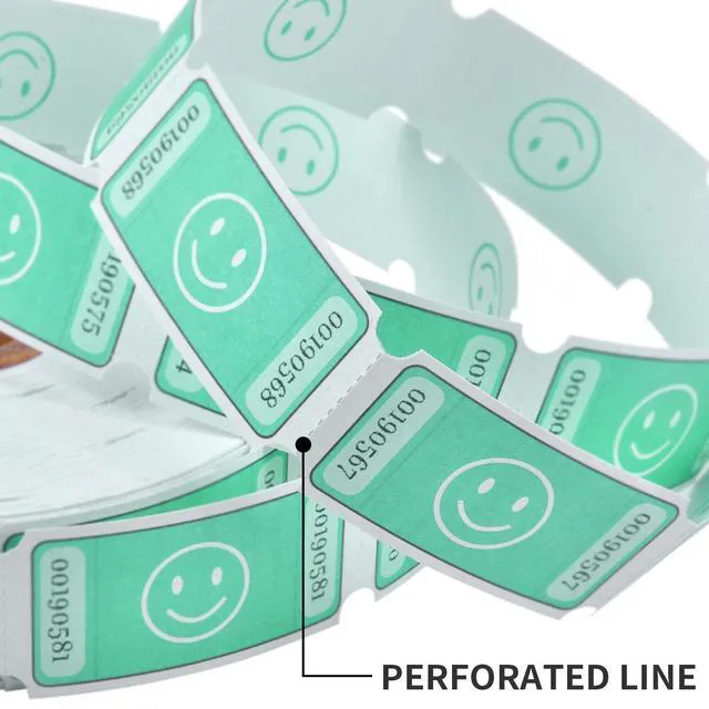 Alt view image 4 of 6 - L LIKED Raffle Tickets Roll 1"x2" Consecutively Numbered Multiple Color Options, Perfect for Fundraising, Parties & Prize Drawings