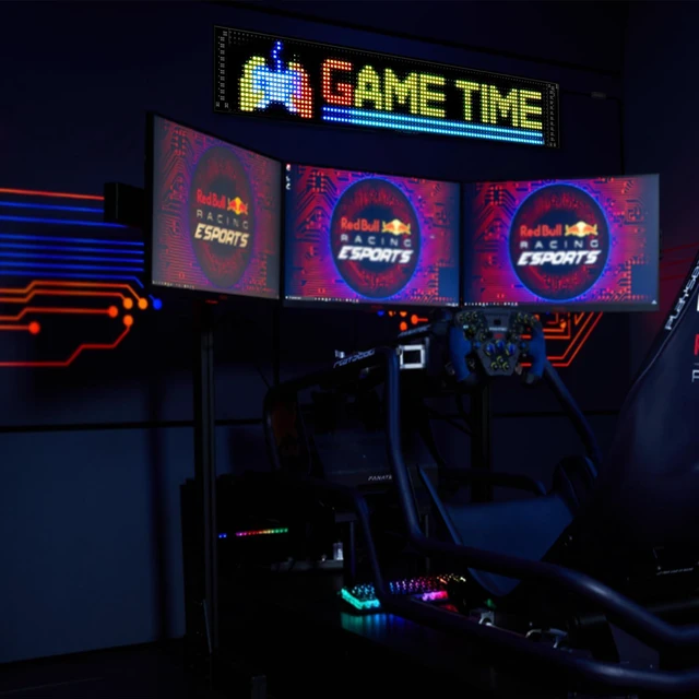 Alt view image 4 of 6 - Programmable LED Signs | Business Scrolling LED Sign for Indoor | Flexible LED Advertising Sign | Bluetooth APP | Custom Editor Animations/Text/Graffiti (36"x 8")