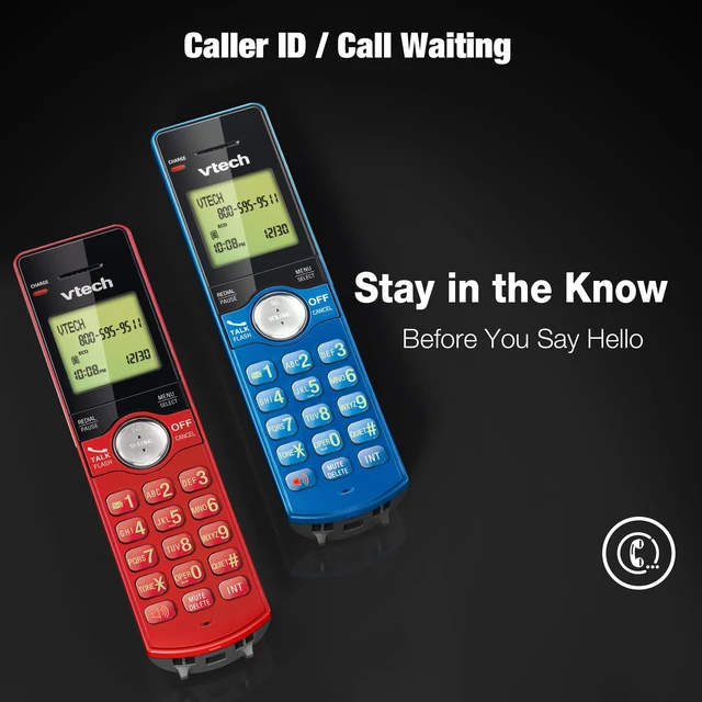 Alt view image 3 of 7 - CS6919-2R Cordless Phone System, 2 Handset Landline Phones Caller ID/Call Waiting, Full Duplex Speakerphone, Illuminated Keypad, ECO Mode, Wall Mountable
