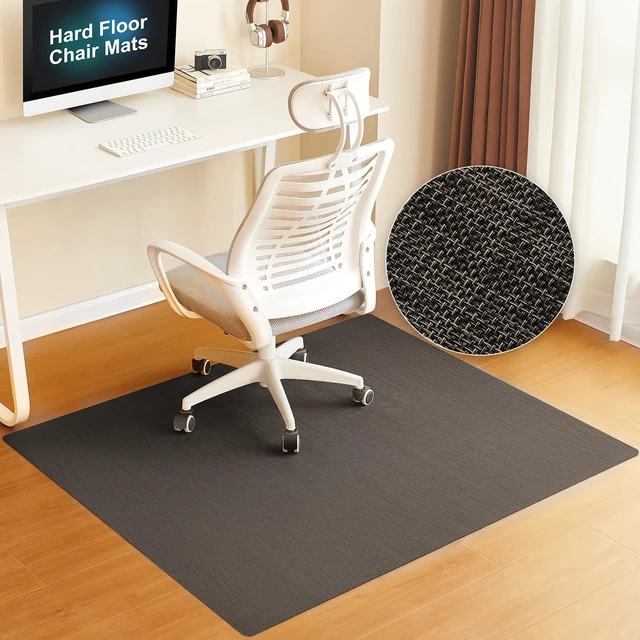 Main image of Office Chair Mat for Hardwood Floor, 48"x60" Heavy Duty Computer Chair Mat - Fast Flat & Smooth Glide - Non-Slip Desk Chair Floor Protector for Home Office - Dark Brown