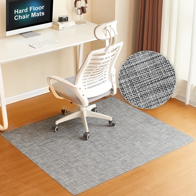 Main image of Office Chair Mat for Hardwood Floor, 48"x60" Heavy Duty Computer Chair Mat - Fast Flat & Smooth Glide - Non-Slip Desk Chair Floor Protector for Home Office - Black
