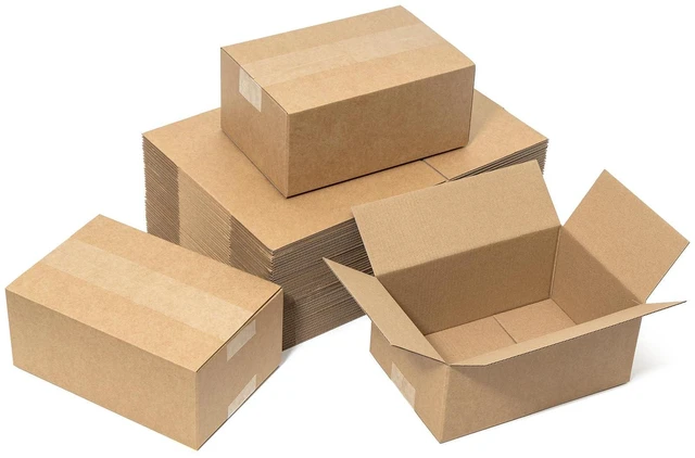 Main image of 9x6x4" Shipping Boxes 50 Pack Corrugated Cardboard Box Brown 3 Layers, Bulk quantity, Packaging for Small Business, Mailer Mailing Packing Supplies