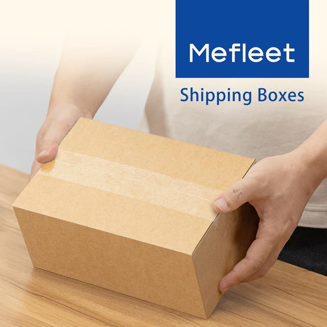 Alt view image 5 of 6 - 9x6x4" Shipping Boxes 50 Pack Corrugated Cardboard Box Brown 3 Layers, Bulk quantity, Packaging for Small Business, Mailer Mailing Packing Supplies