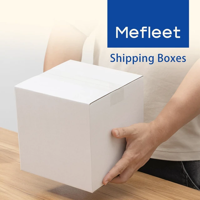 Alt view image 5 of 6 - 8x8x8" Shipping Boxes 25 Pack Corrugated Cardboard Square Box White 3 Layers, Bulk quantity, Packaging for Small Business, Mailer Mailing Packing Supplies, Smooth