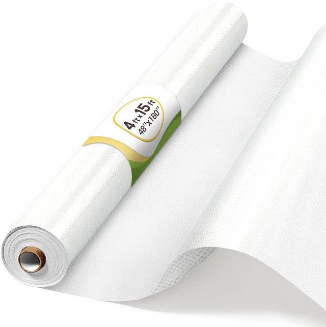Main image of 4x15ft White Bulletin Board Roll,DIY Background Decor Durable hole-free recovery, Flexible cut-to-size material, Effective noise barrier, Student work & note display wall