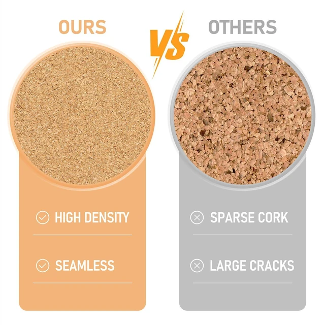 Alt view image 5 of 7 - Cork Board Tiles - 8 Packs Adhesive Corkboards for Wall,Small Cork Board Decorations, CorkBoard Squares, Cork Sheet Decorative CorkBoard for Office, School & Home