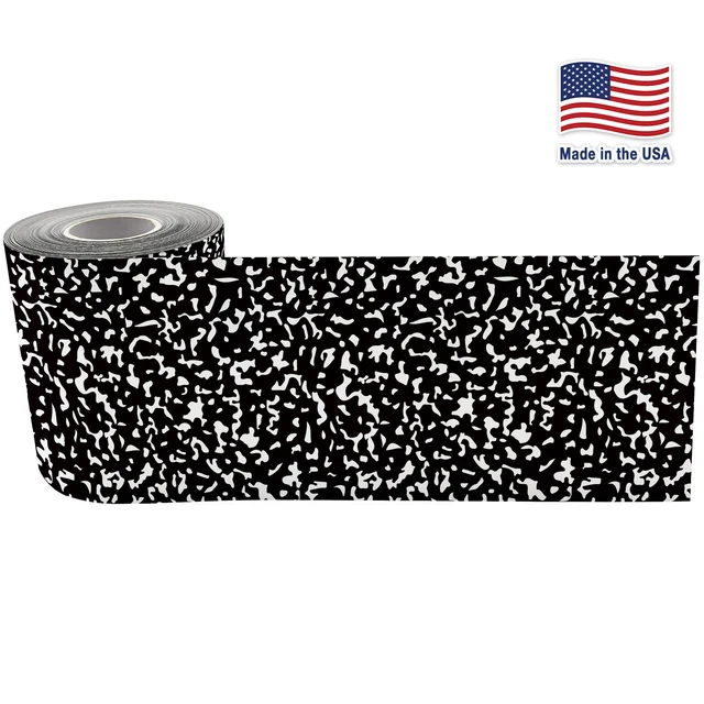 Alt view image 2 of 7 - Composition Straight Rolled Border Trim - 50ft - Decorate Bulletin Boards, Walls, Desks, Windows, Doors, Lockers, Schools, Classrooms, Homeschool & Offices