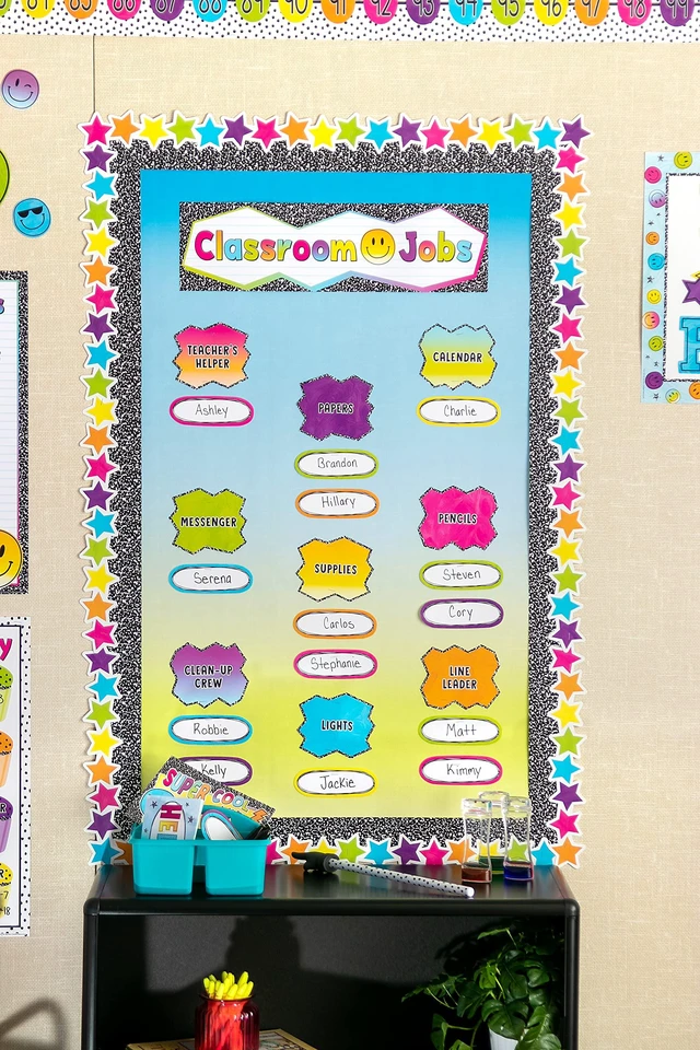 Alt view image 5 of 7 - Composition Straight Rolled Border Trim - 50ft - Decorate Bulletin Boards, Walls, Desks, Windows, Doors, Lockers, Schools, Classrooms, Homeschool & Offices