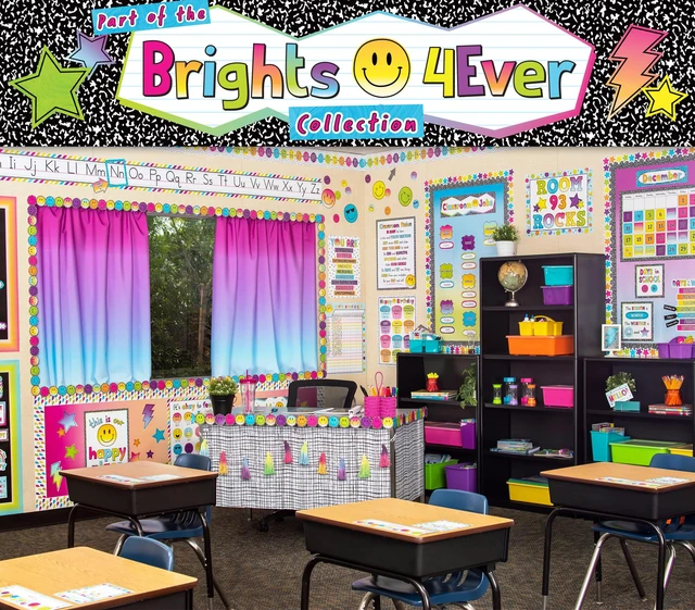 Alt view image 7 of 7 - Composition Straight Rolled Border Trim - 50ft - Decorate Bulletin Boards, Walls, Desks, Windows, Doors, Lockers, Schools, Classrooms, Homeschool & Offices