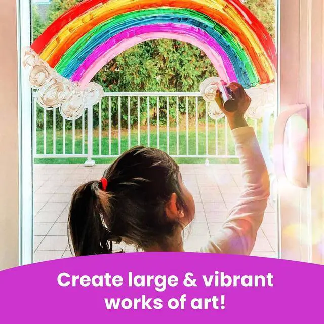 Alt view image 4 of 7 - Car Window Markers - 15mm Jumbo, 10 Chalk Pens (w/Gold, Silver) 3 in 1 Nib, 15mm Fat Tip - Washable Liquid Chalk Markers for Blackboard, Chalkboard, Auto - Erasable Window Glass Pens