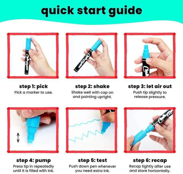 Alt view image 6 of 7 - Car Window Markers - 15mm Jumbo, 10 Chalk Pens (w/Gold, Silver) 3 in 1 Nib, 15mm Fat Tip - Washable Liquid Chalk Markers for Blackboard, Chalkboard, Auto - Erasable Window Glass Pens