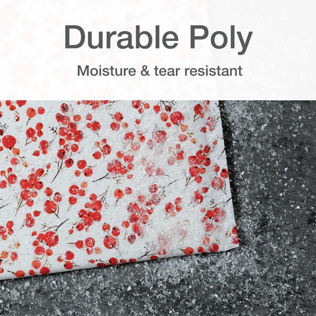 Alt view image 2 of 7 - Bubble Mailers, 8.5" x 11", Shipping Envelopes, Water Resistant Poly Padded Envelopes, Berry Print, 25 Pack (QUA85873)