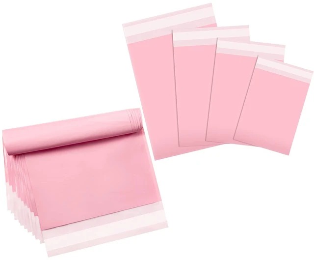 Main image of 120 Pcs Poly Mailer Envelope 4 Sizes Shipping Bags,Pink Self Adhesive Clasp Envelope Self Adhesive Tear Proof Mailing Covers,13 x 17 In, 15 x 20 In, 16 x 22 In, 18 x 24 In