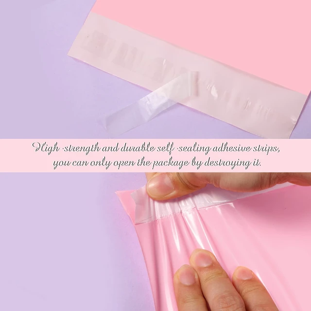 Alt view image 4 of 7 - 120 Pcs Poly Mailer Envelope 4 Sizes Shipping Bags,Pink Self Adhesive Clasp Envelope Self Adhesive Tear Proof Mailing Covers,13 x 17 In, 15 x 20 In, 16 x 22 In, 18 x 24 In