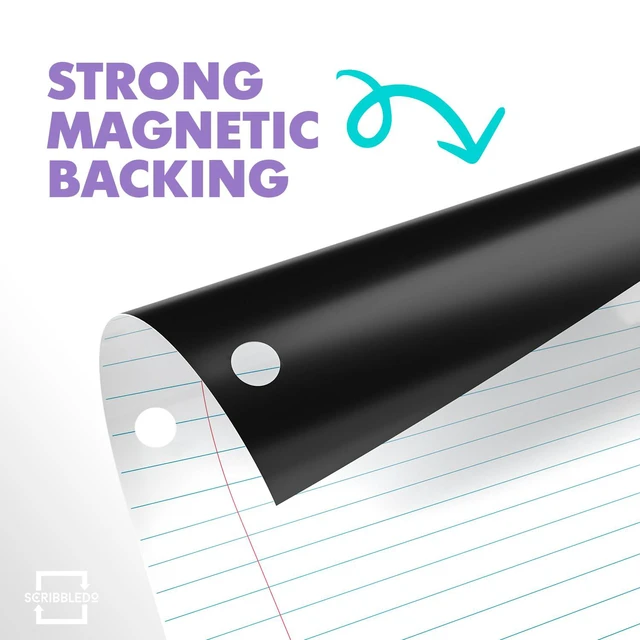 Alt view image 7 of 7 - 24 x 30 Giant Magnetic Notebook Paper For Classroom Elementary Classroom Must Haves for Teachers Elementary Dry Erase Magnetic Lined Paper for Whiteboard Notes Lists and Handwriting