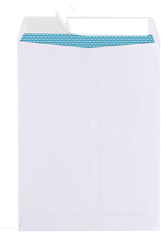 Alt view image 2 of 7 - 9 x 12 Self-Seal Security White Envelopes 9x12 Large Envelopes 100ct White, Security Tint, Self-Seal Closure, 28 LB Paper, Fits 8.5 x 11 Documents, 100 Count