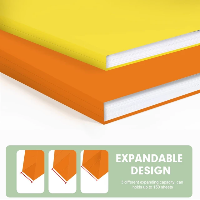 Alt view image 5 of 7 - File Folder, Colored File Folders, 1/3 Cut Tab File Folder Letter Size, Filing Folders with Tabs for Office School Business Use, Assorted 10 Colors (100 Pack)