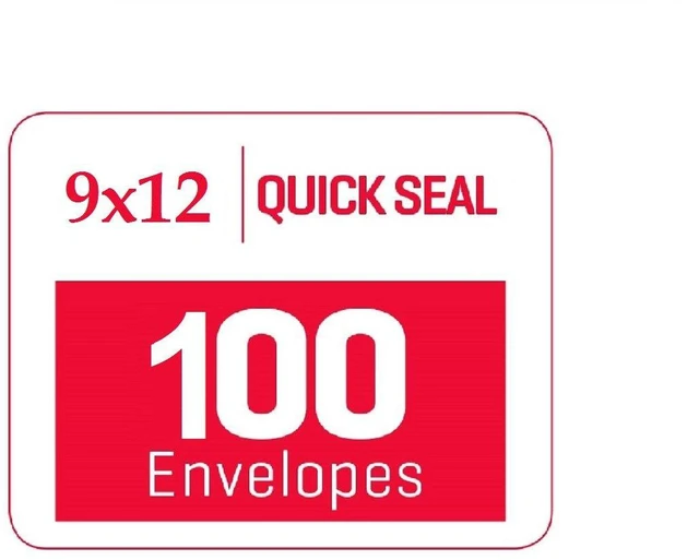 Alt view image 5 of 7 - 9 x 12 Self-Seal Security White Envelopes 9x12 Large Envelopes 100ct White, Security Tint, Self-Seal Closure, 28 LB Paper, Fits 8.5 x 11 Documents, 100 Count