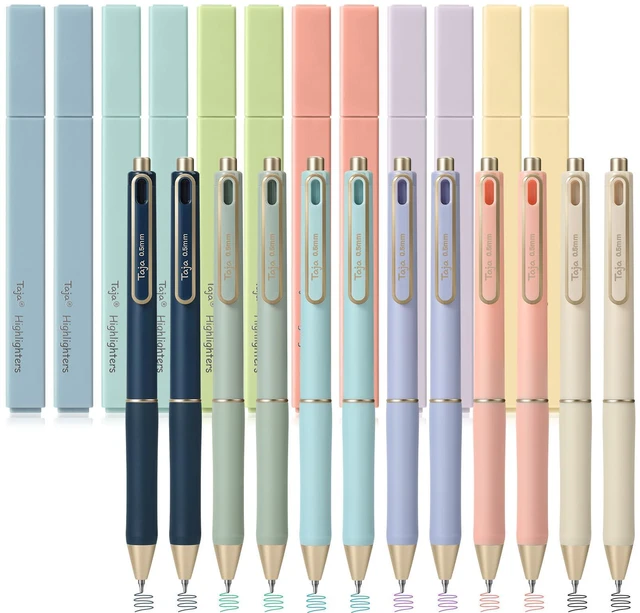Main image of 24 Pack Bible Highlighters and Pens Set, No Bleed and Quick-Drying 12 Pastel Chisel Tip Highlighters and 12 Multicolor Ink Pens for Bible Study, Journaling, School and Office Supplies