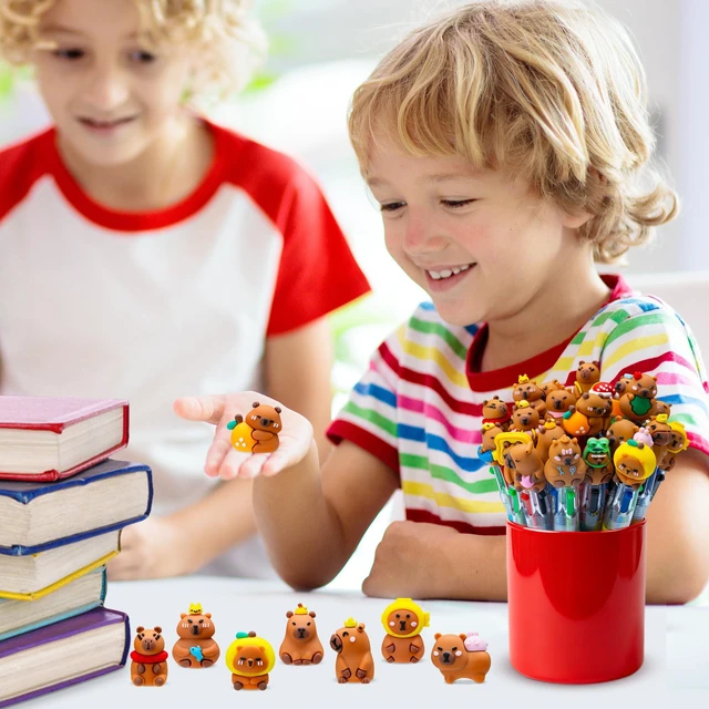 Alt view image 7 of 7 - 48PCS Cute Capybara Pens, 4-in-1 Multicolor Ballpoint Pens for Kids Kawaii Cartoon Pens, Birthday Party Favors, Classroom Prizes, Fun Gifts, School Supplies for Boys & Girls