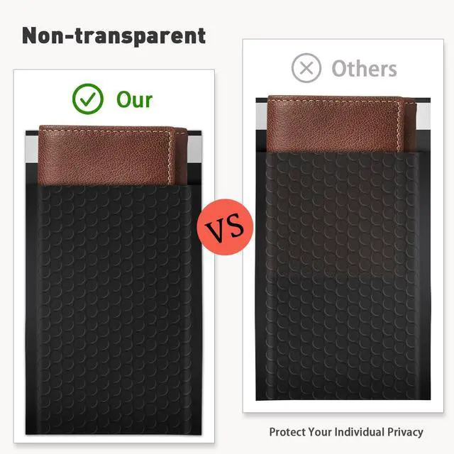 Alt view image 5 of 7 - 105 Pack Bubble Mailers 4x8inch Padded Envelopes Thin Mailing Envelopes Waterproof Bubble Opaque Padded Mailers Self Seal Adhesive Shipping Bags for Mailing Jewelry Makeup Small Business