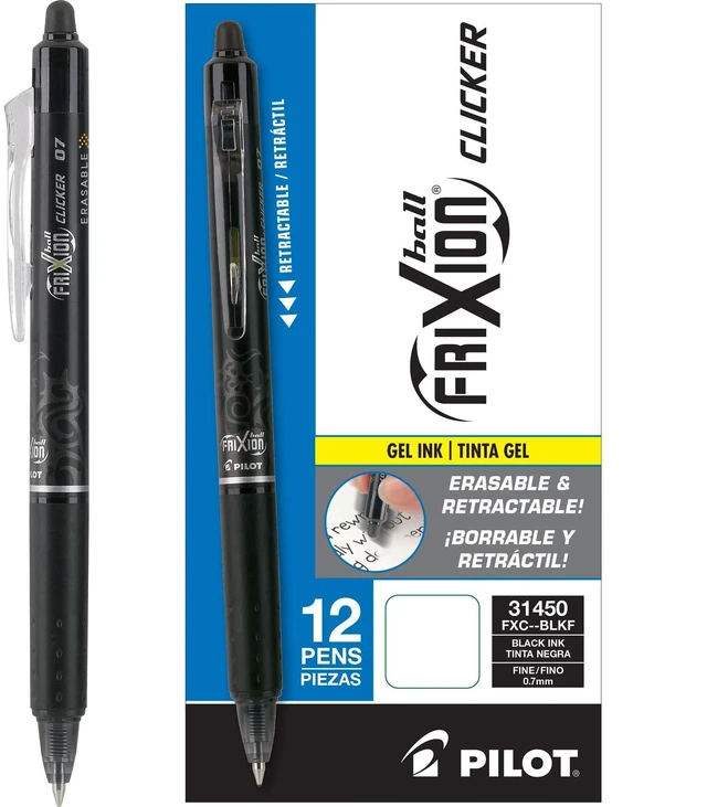 Main image of Fine Point Pens 0.7 mm, Pack of 12, Black